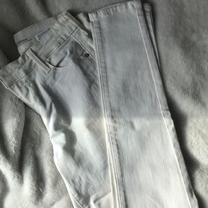 old navy mid rise rockstar white jeans